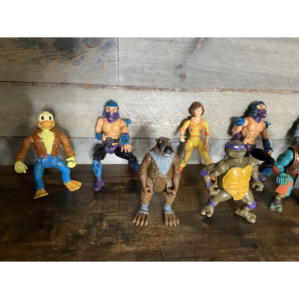TMNT Teenage Mutant Ninja Turtles Vintage Lot Of 10 Figures Playmates - Picture 2 of 4